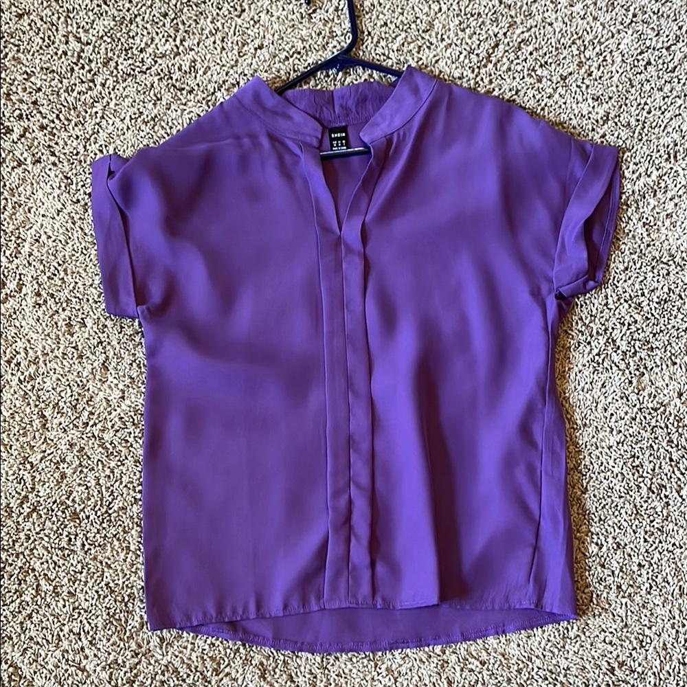 SHEIN Purple Blouse